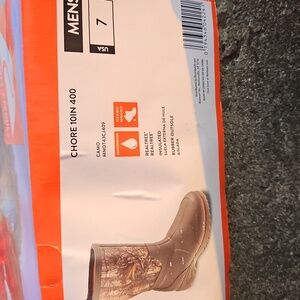 Mens Ozark Trail Waterproof Boots Chore 10IN 400 Size 7